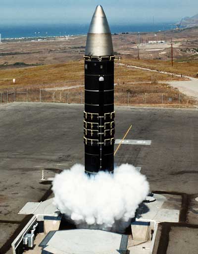 US Peacekeeper missile